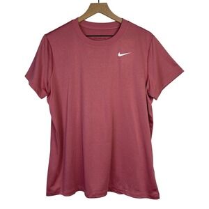 Nike Dri-Fit Women's Short Sleeve Athletic T-Shirt Old‎ Rose Pink Size XL New